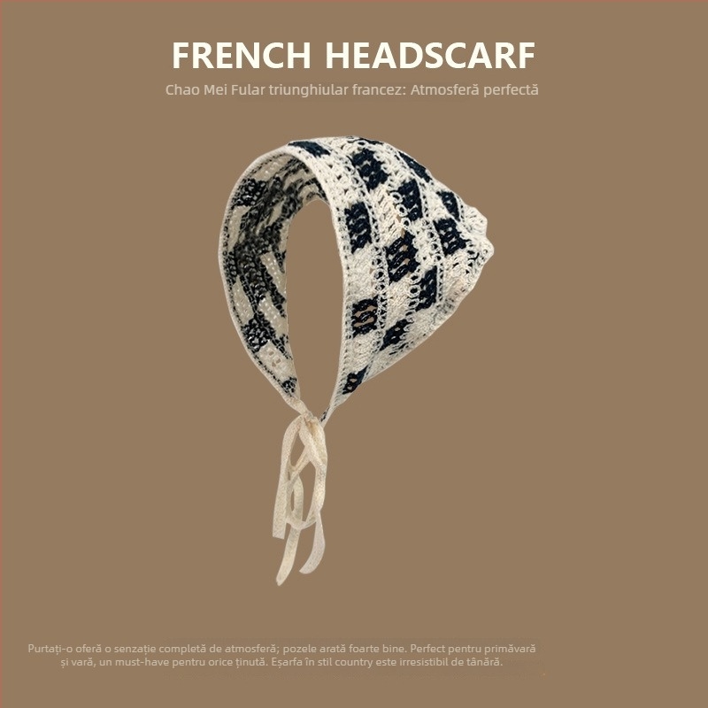 Bandă pentru cap, stil coreean, unisex, acrilic, geometric