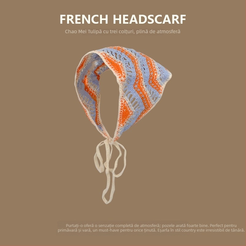 Bandă pentru cap, stil coreean, unisex, acrilic, geometric