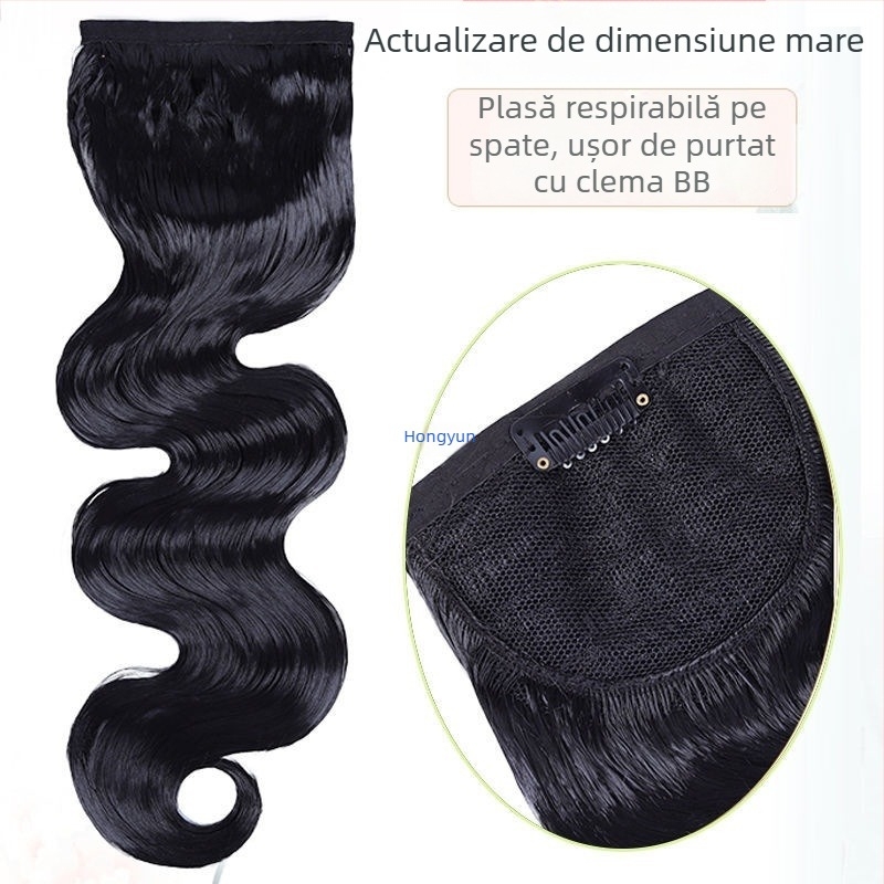 Perucă cu breton Yuxinde — păr din fire cu temperatură înaltă, design de modelare, stil antic cu valuri mari, breton ondulat în stil Republica Chinei, inspirat de Shanghai vechi