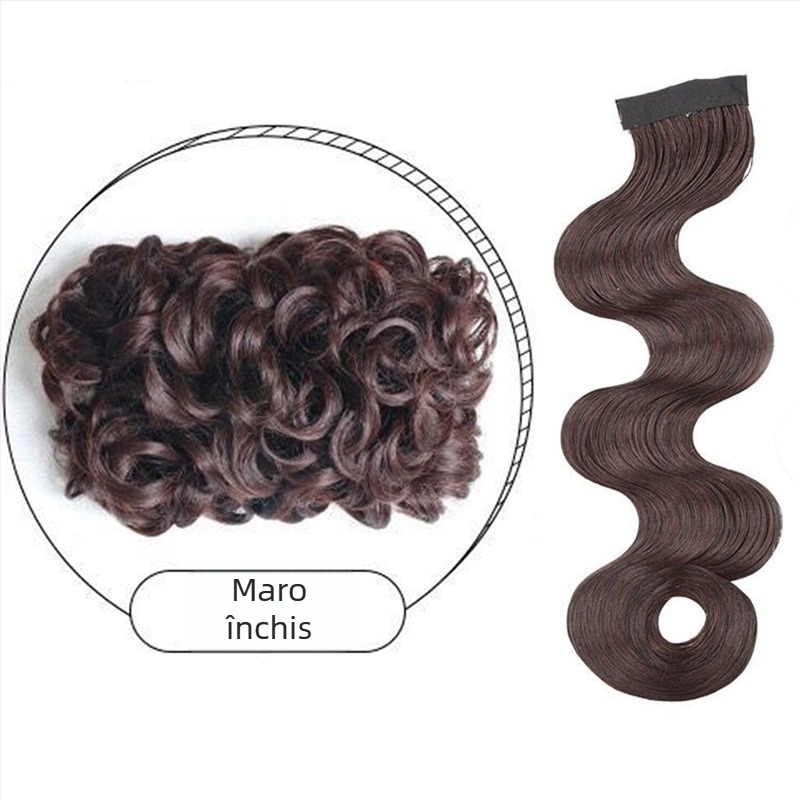 Perucă cu breton Yuxinde — păr din fire cu temperatură înaltă, design de modelare, stil antic cu valuri mari, breton ondulat în stil Republica Chinei, inspirat de Shanghai vechi