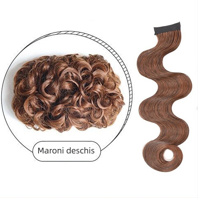 Perucă cu breton Yuxinde — păr din fire cu temperatură înaltă, design de modelare, stil antic cu valuri mari, breton ondulat în stil Republica Chinei, inspirat de Shanghai vechi