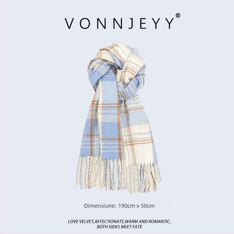 Șal de iarnă pentru femei — warp-knitted, menține căldura, iarnă, țesătură >96%, Origine: Hangzhou, stil urban modern