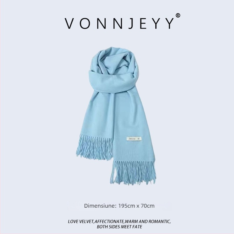 Șal de iarnă pentru femei — warp-knitted, menține căldura, iarnă, țesătură >96%, Origine: Hangzhou, stil urban modern