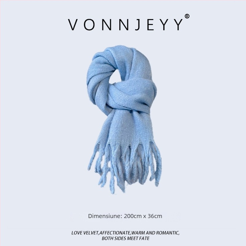 Șal de iarnă pentru femei — warp-knitted, menține căldura, iarnă, țesătură >96%, Origine: Hangzhou, stil urban modern