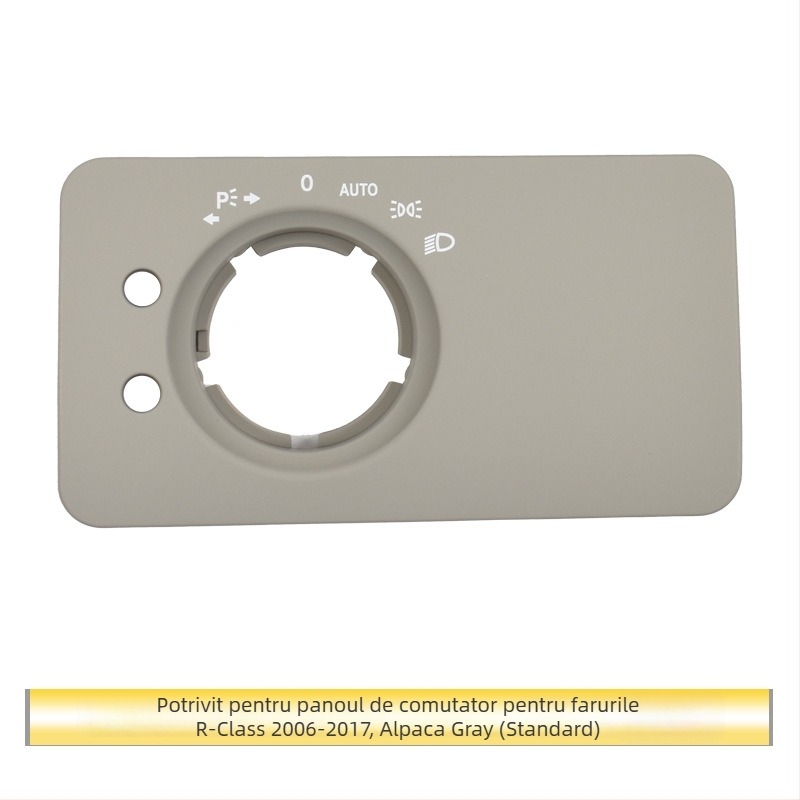 Panou comutator far Mercedes-Benz R-Class – ABS, compatibil ML/GL, capac decorativ pentru bord, montaj Snap-On