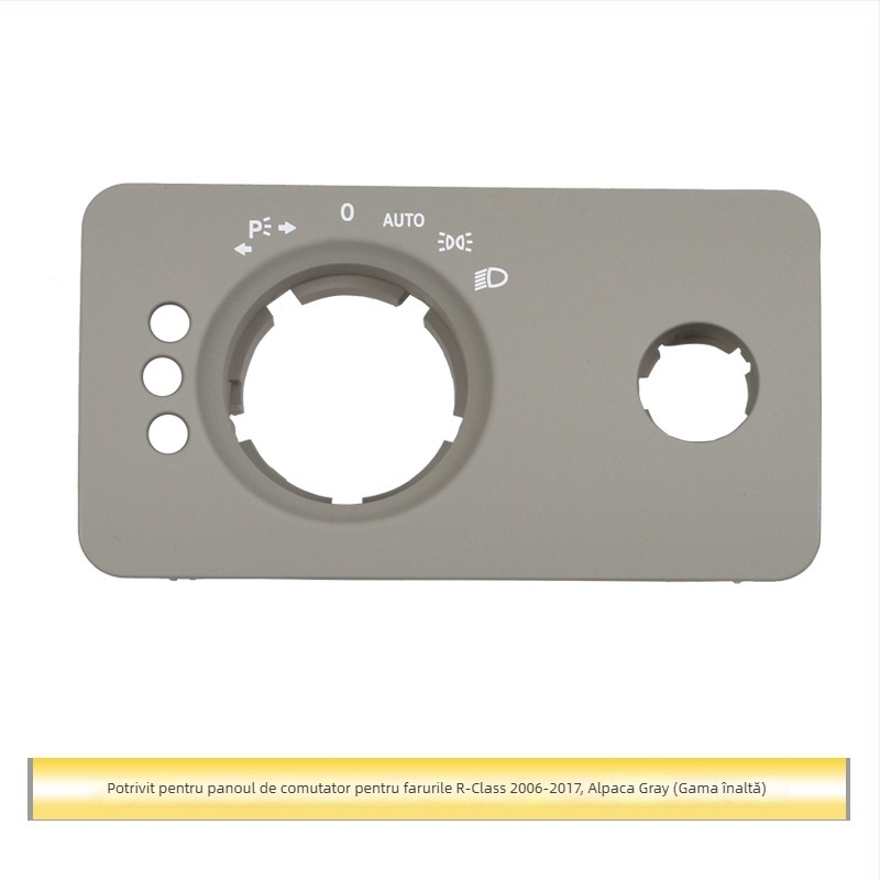 Panou comutator far Mercedes-Benz R-Class – ABS, compatibil ML/GL, capac decorativ pentru bord, montaj Snap-On