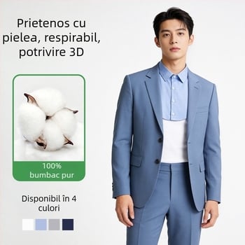 Guler detașabil fals pentru bărbați – guler alb din bumbac, versatil pentru cămăși și costume