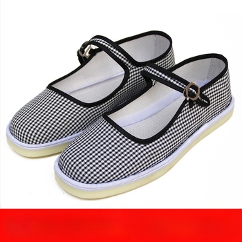 Pantofi de dans handmade pentru fete, partea superioară din velur, talpă din tendonuri de vită, culoare uni, stil național, pentru vârste între 7 și 16 ani