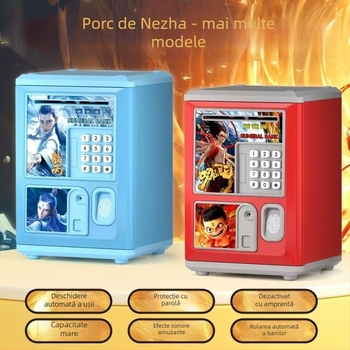 Pușculiță pentru copii Aoxian, din plastic, în formă de animăluț, stil desen animat, cadou perfect de ziua de naștere