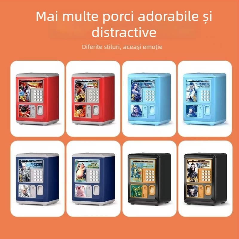 Pușculiță pentru copii Aoxian, din plastic, în formă de animăluț, stil desen animat, cadou perfect de ziua de naștere