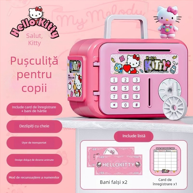 Pușculiță pentru copii Aoxian, din plastic, în formă de animăluț, stil desen animat, cadou perfect de ziua de naștere