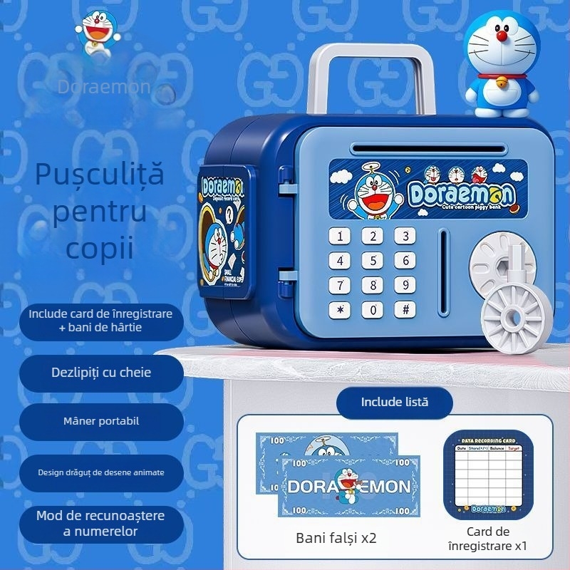 Pușculiță pentru copii Aoxian, din plastic, în formă de animăluț, stil desen animat, cadou perfect de ziua de naștere