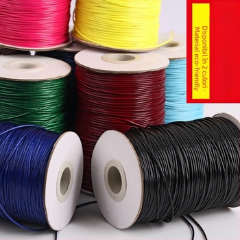 Şnur cerat din poliester pentru bijuterii, Bodhi material, țesut manual, stil natural