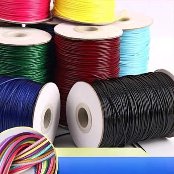 Şnur cerat din poliester pentru bijuterii, Bodhi material, țesut manual, stil natural