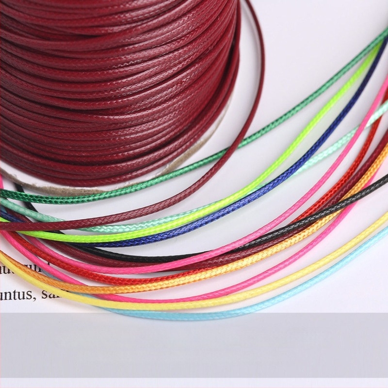 Şnur cerat din poliester pentru bijuterii, Bodhi material, țesut manual, stil natural