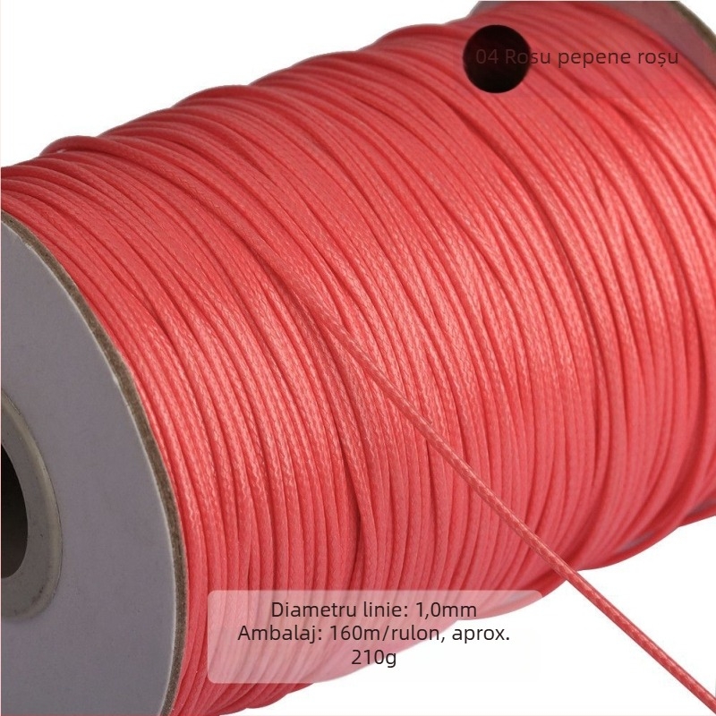 Şnur cerat din poliester pentru bijuterii, Bodhi material, țesut manual, stil natural