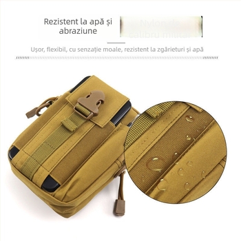 Geantă talie tactică pentru telefon, multifuncțională, din pânză Oxford, pentru ciclism