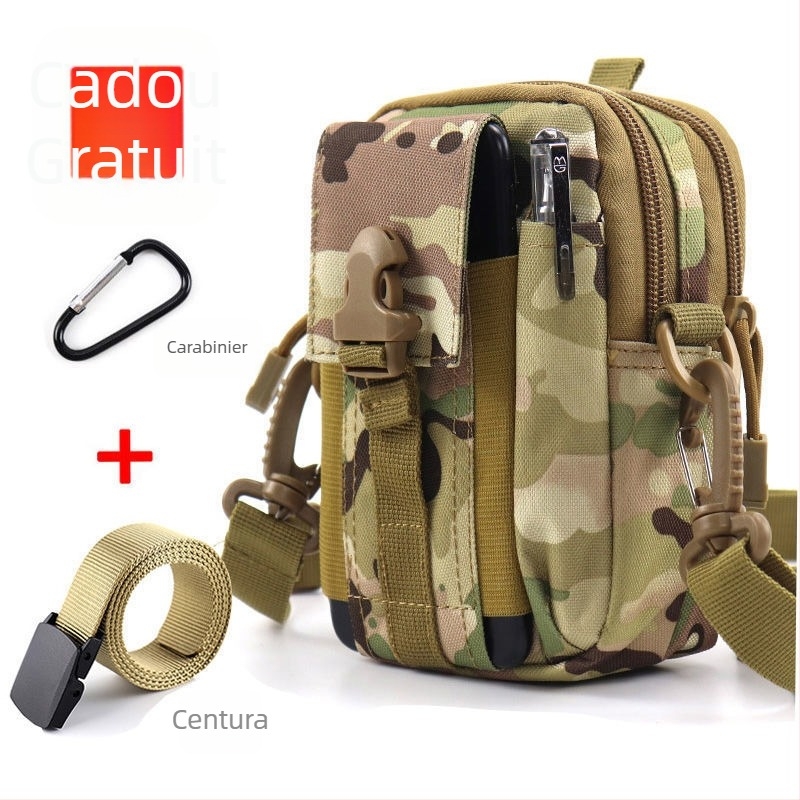 Geantă talie tactică pentru telefon, multifuncțională, din pânză Oxford, pentru ciclism