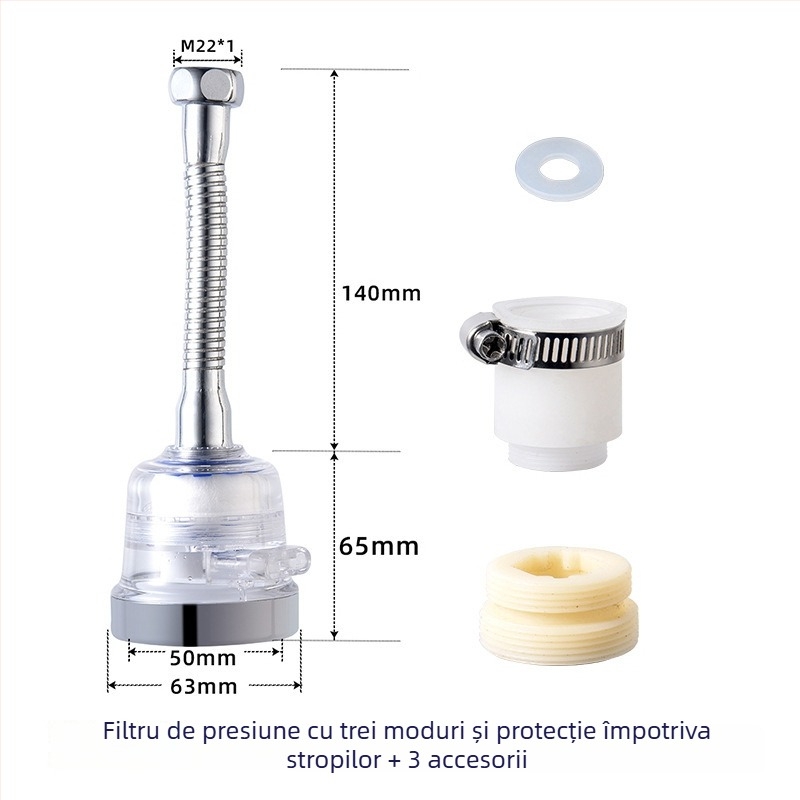 Cap de duș – jet superior, din plastic, masaj/bule/ploaie, 0-90C, 0.6 MPa