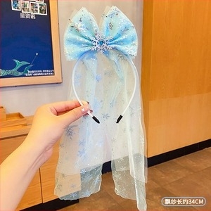 Diademă din dantelă pentru fete - lucrată manual, voal de prințesă, accesoriu de păr