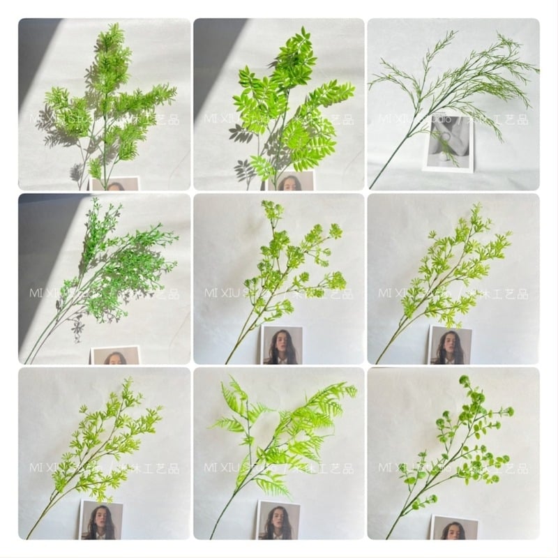 Plantă artificială în stil Monet Garden și Mori landscape, din plastic, cu adeziv moale, pentru nunți, spații în aer liber, recuzită pentru fotografie și decor interior