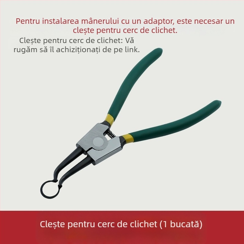 Mânere ușă cu încuietoare, oțel inoxidabil, model ZH-BXGSB, pentru uși interioare de dormitor, stil modern și simplu