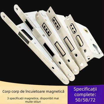 Corp de încuietor pentru ușă interioară din lemn | Model 505872 Magnetic seria | Placă din oțel inoxidabil | Stil modern minimalist