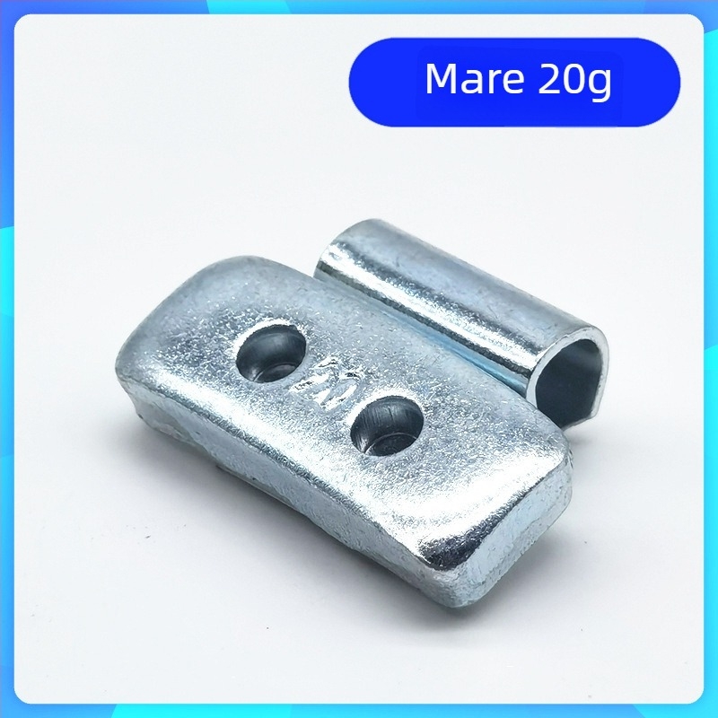 Set de echilibrare a pneurilor auto cu dimensiuni mixte ale găurilor, aliaj de aluminiu și cârlige pentru jante din oțel