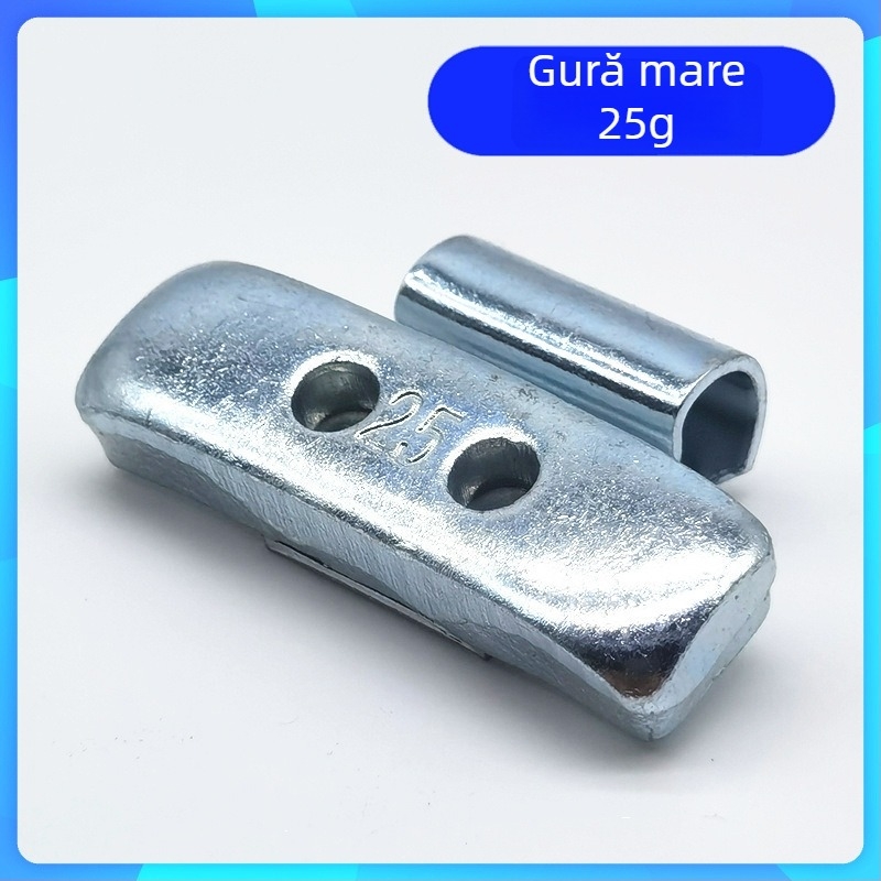Set de echilibrare a pneurilor auto cu dimensiuni mixte ale găurilor, aliaj de aluminiu și cârlige pentru jante din oțel