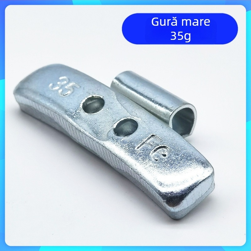 Set de echilibrare a pneurilor auto cu dimensiuni mixte ale găurilor, aliaj de aluminiu și cârlige pentru jante din oțel