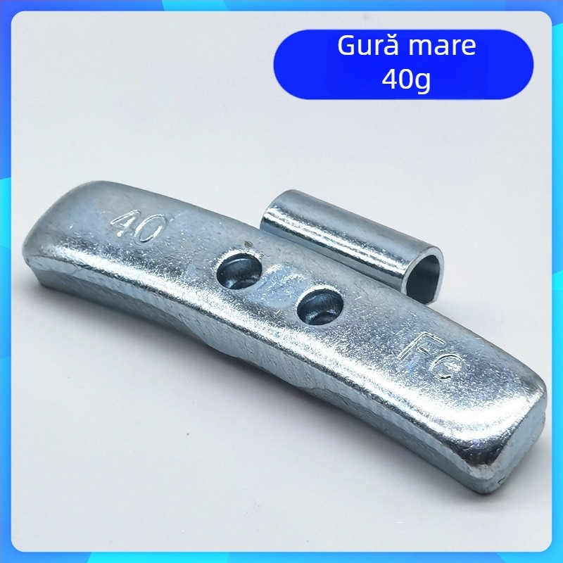 Set de echilibrare a pneurilor auto cu dimensiuni mixte ale găurilor, aliaj de aluminiu și cârlige pentru jante din oțel