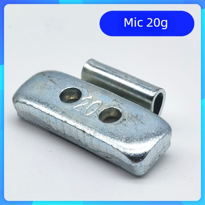 Set de echilibrare a pneurilor auto cu dimensiuni mixte ale găurilor, aliaj de aluminiu și cârlige pentru jante din oțel