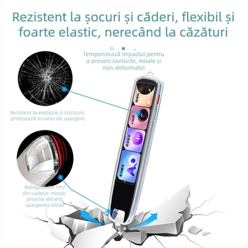 Xuanyue Capac transparent din TPU pentru pix Youdao S7 Pro – pix traducător inteligent, antiuzură, personalizabil