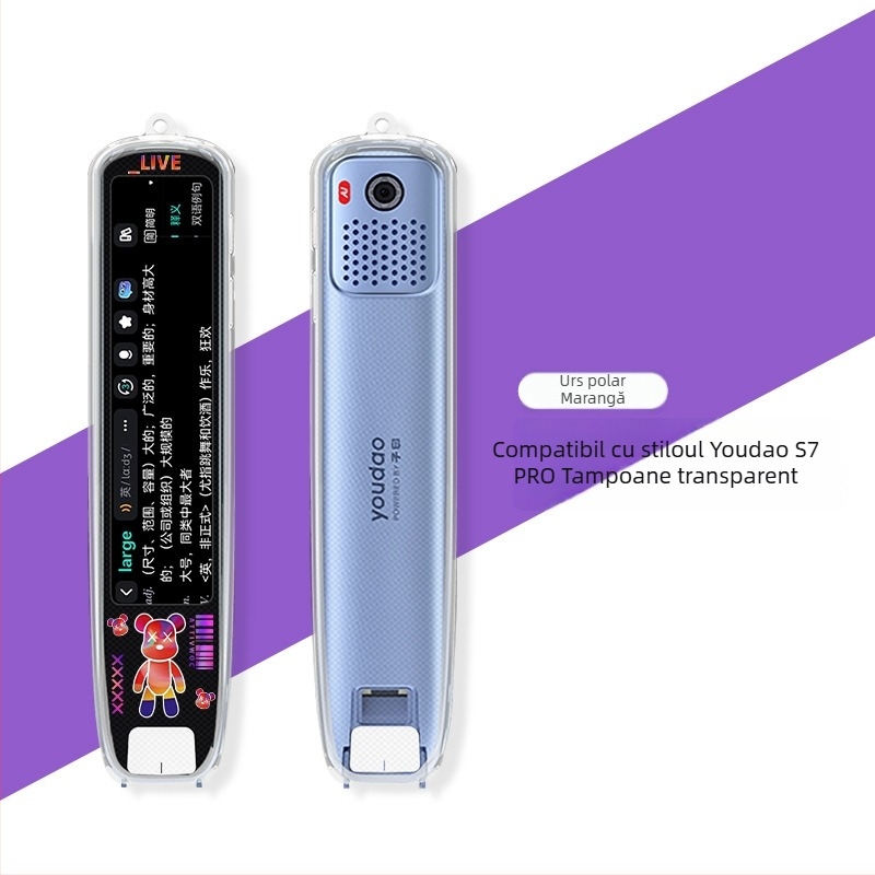 Xuanyue Capac transparent din TPU pentru pix Youdao S7 Pro – pix traducător inteligent, antiuzură, personalizabil