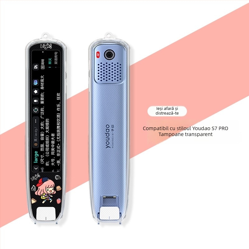 Xuanyue Capac transparent din TPU pentru pix Youdao S7 Pro – pix traducător inteligent, antiuzură, personalizabil