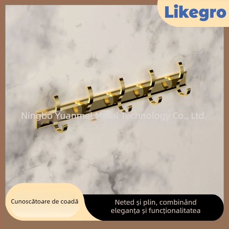 Suport pentru prosoape din aluminiu, set montat pe perete pentru baie de la Lanke — lux accesibil, seturi de 2 până la 6 piese