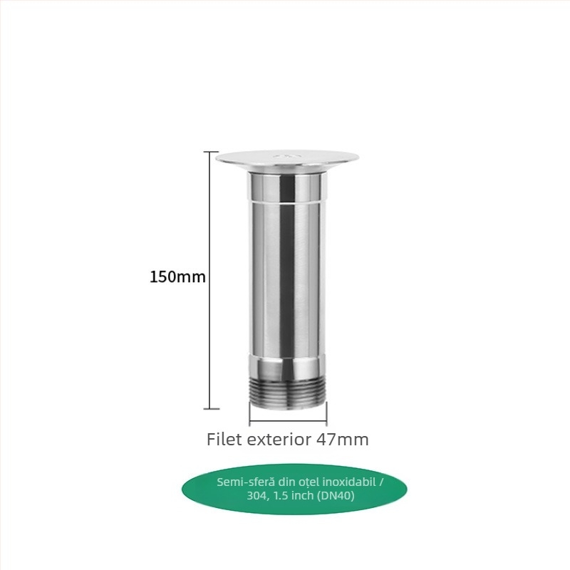 Cap de sprinkler pentru fântână – Hemisferă de ciupercă reglabilă, din cupru și oțel inox, jet pe perete, pentru grădină și peisaj (Cod 0200)