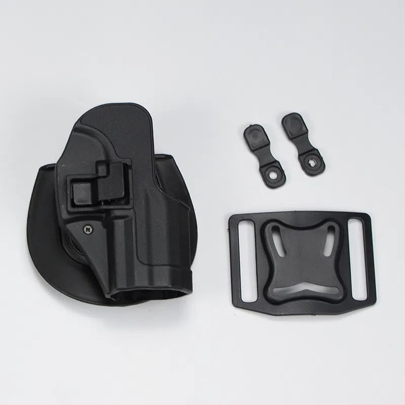 Toc de pistol tactic exterior cu tragere rapidă — curea talie ABS, compatibil cu M1911/M92/P226/USP/Glock 17