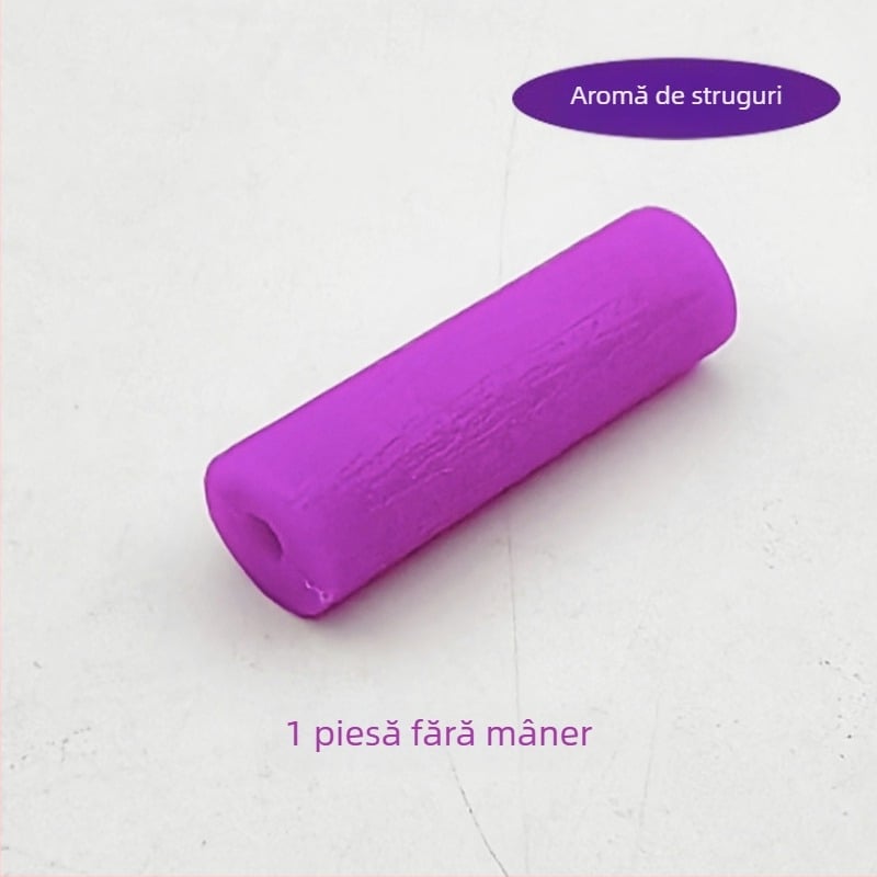Teether ortodontic din silicon alimentar, mâner gol, pentru adulți, aromă fructată, pachet de 1000 bucăți