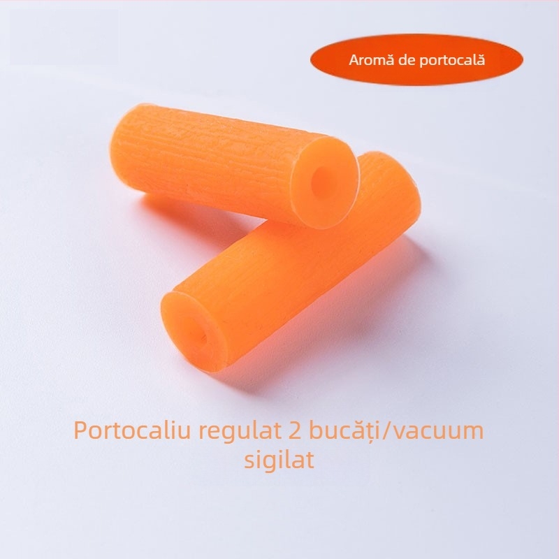 Teether ortodontic din silicon alimentar, mâner gol, pentru adulți, aromă fructată, pachet de 1000 bucăți