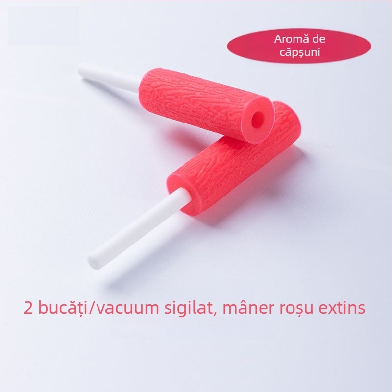Teether ortodontic din silicon alimentar, mâner gol, pentru adulți, aromă fructată, pachet de 1000 bucăți
