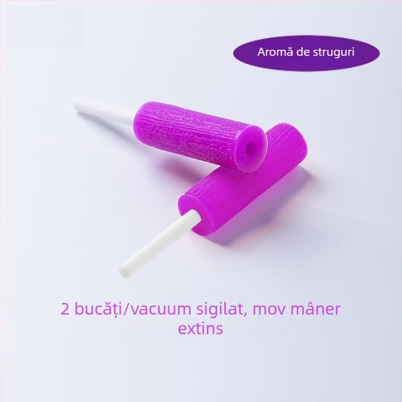 Teether ortodontic din silicon alimentar, mâner gol, pentru adulți, aromă fructată, pachet de 1000 bucăți