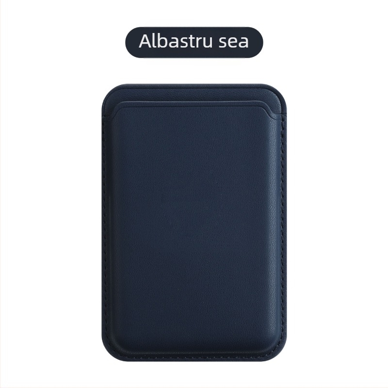 sj-moulding Carcasă magnetică din piele pentru carduri pentru iPhone 14/15 MagSafe – Anti-demagnetizare