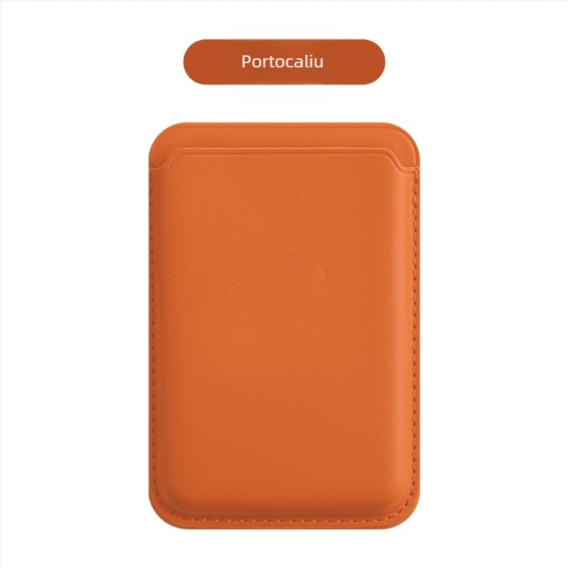 sj-moulding Carcasă magnetică din piele pentru carduri pentru iPhone 14/15 MagSafe – Anti-demagnetizare