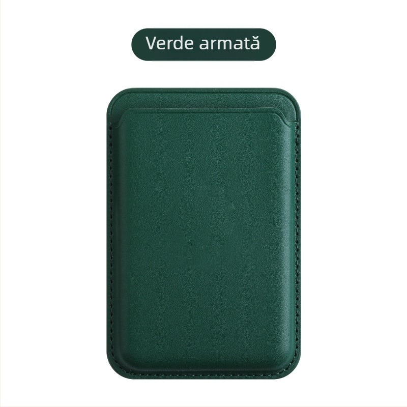 sj-moulding Carcasă magnetică din piele pentru carduri pentru iPhone 14/15 MagSafe – Anti-demagnetizare