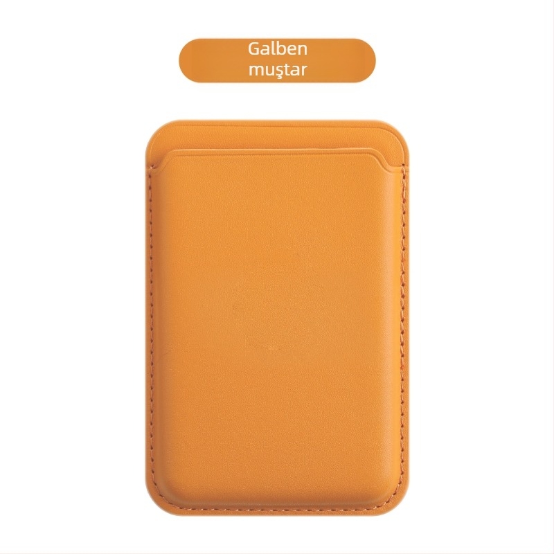 sj-moulding Carcasă magnetică din piele pentru carduri pentru iPhone 14/15 MagSafe – Anti-demagnetizare