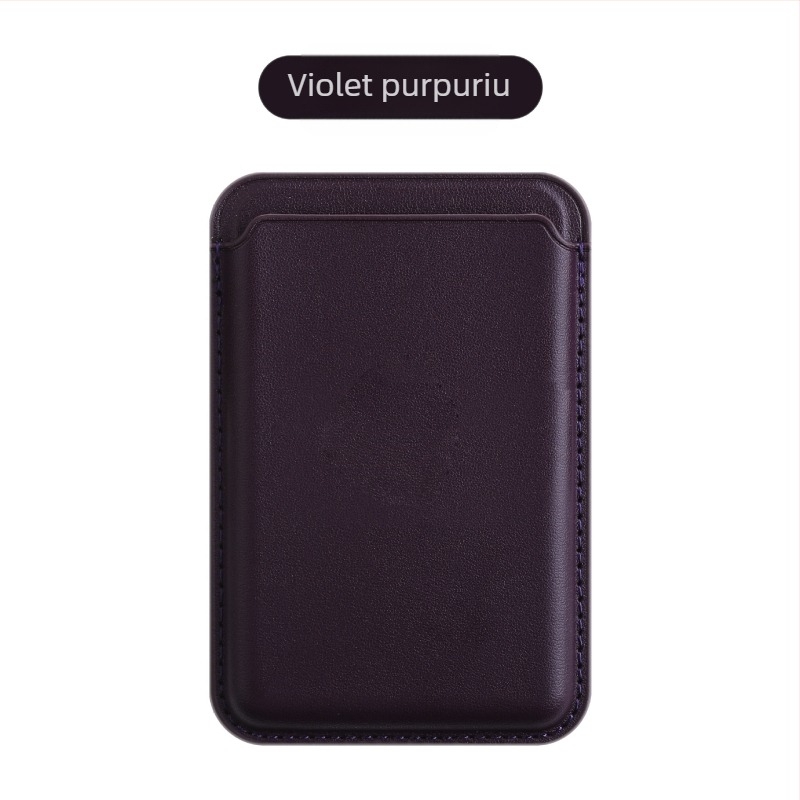 sj-moulding Carcasă magnetică din piele pentru carduri pentru iPhone 14/15 MagSafe – Anti-demagnetizare