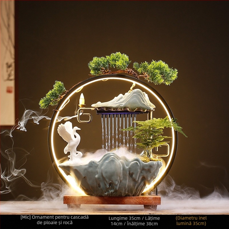 Umidificator ceramic Zen, stil chinezesc nou, finisaj glazurat, personalizabil