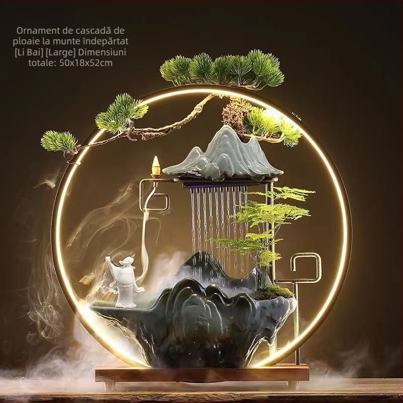 Umidificator ceramic Zen, stil chinezesc nou, finisaj glazurat, personalizabil