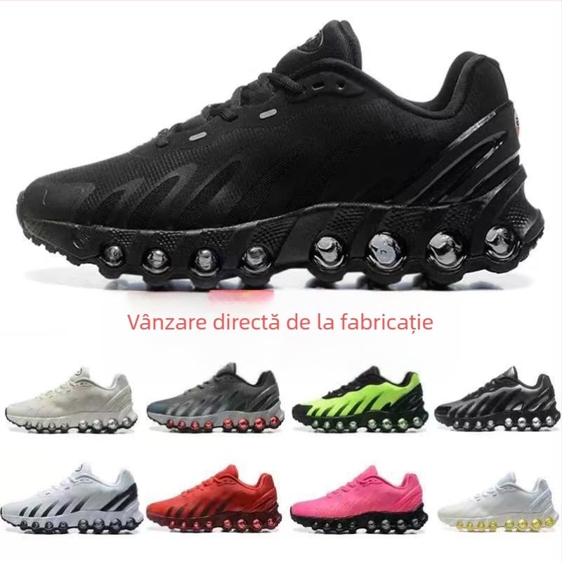 Pantofi de alergare unisex, cu partea superioară din bumbac, talpă din cauciuc, branț din textile, închidere cu șireturi, talpă platformă